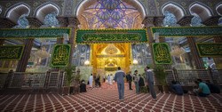 حرم امام حسین (ع) در آستانه میلاد کریم اهل بیت تزئین شد+عکس