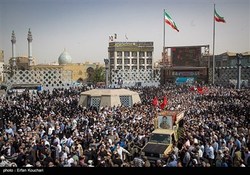 مراسم تشییع پیکر شهید حسن صیادخدایی