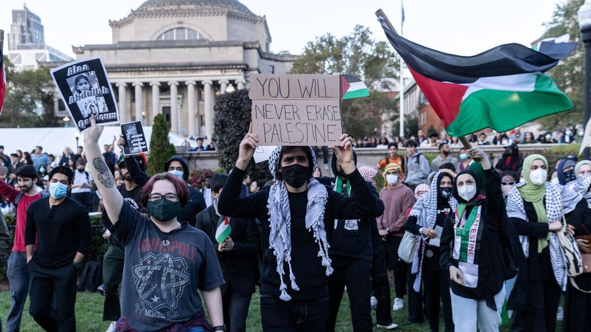 یکپارچه به رنگ فلسطین؛ سونامی اعتراضات در دانشگاه‌های آمریکا