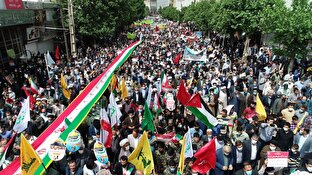 راهپیمایی روز قدس در تهران/ لبیک پایتخت‌نشینان به ندای مظلومیت مردم فلسطین+ عکس و فیلم