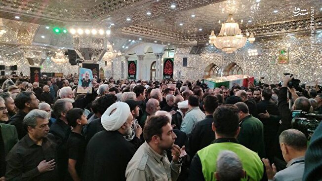 مراسم تدفین پیکر سردار شهید سپهبد حسین سلامی+ عکس و فیلم