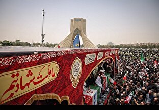 تشییع شهدای اقتدار ملی در تهران