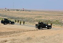 قدرت‌نمایی حشد الشعبی در مرزها؛ سد کردن راه داعش در شن‌های بیابان