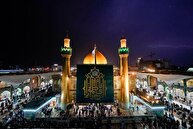 عکس/ بارش رحمت الهی در حرم مولای متقیان